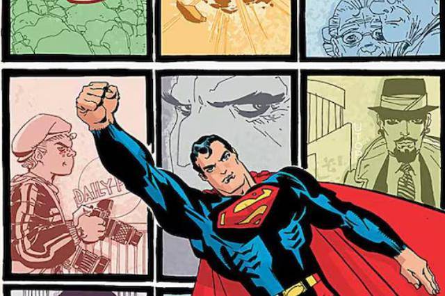 ilustrasi komik Superman