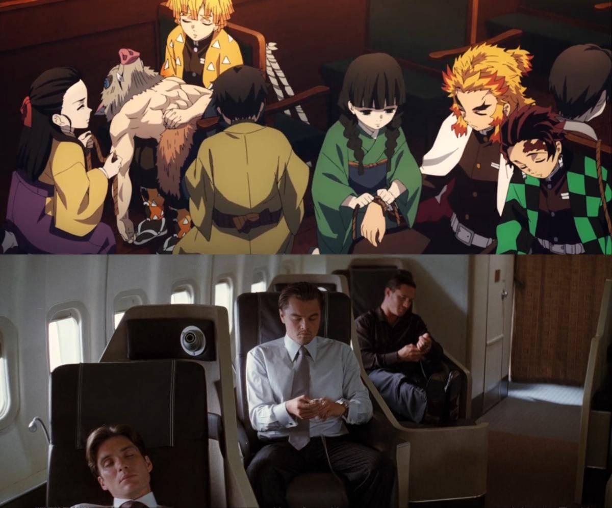 kemiripan Demon Slayer: Mugen Train dengan Inception