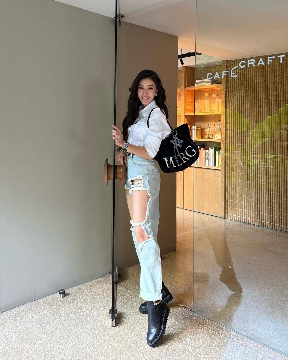 OOTD kasual yang badass ala Sririta Jensen