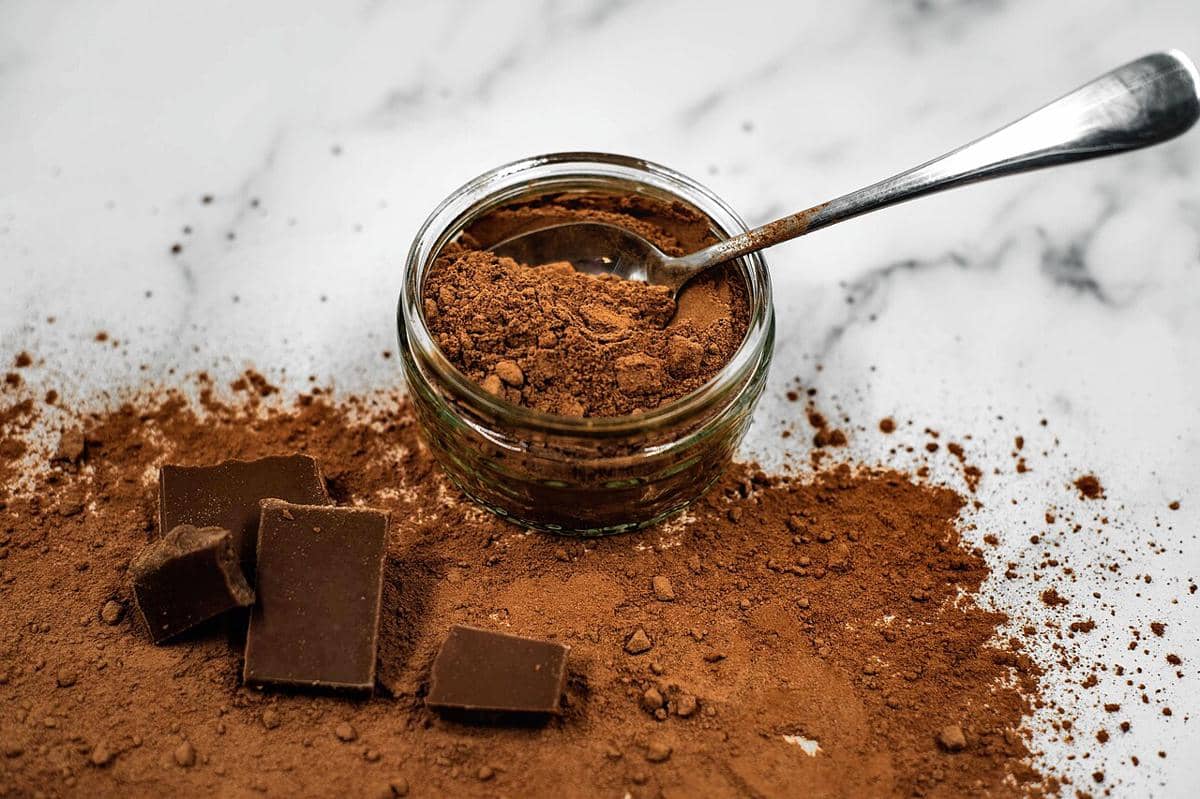 ilustrasi bahan susu cokelat kayu manis