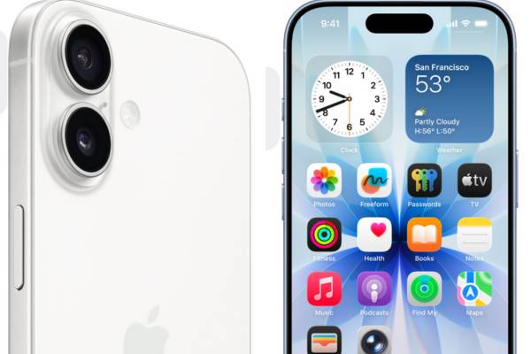 tampilan layar iPhone 17 varian warna Putih 