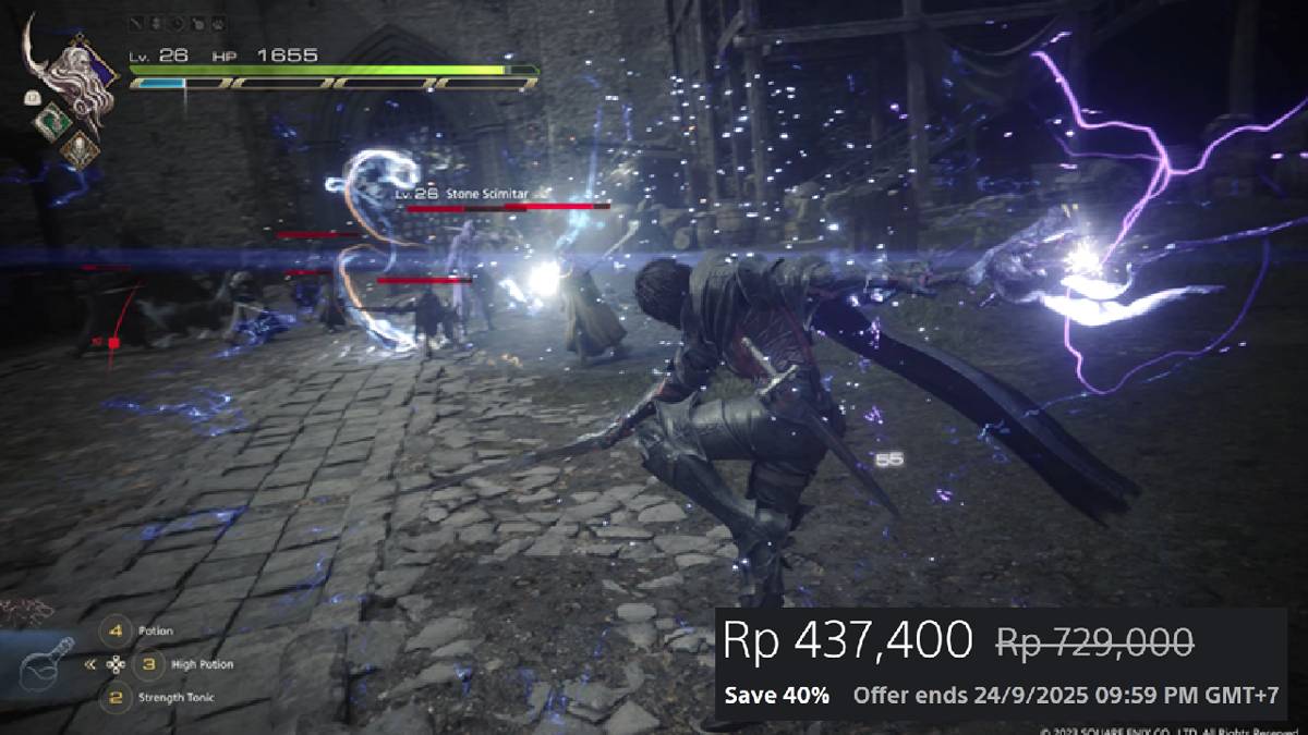 cuplikan gameplay Final Fantasy XVI 