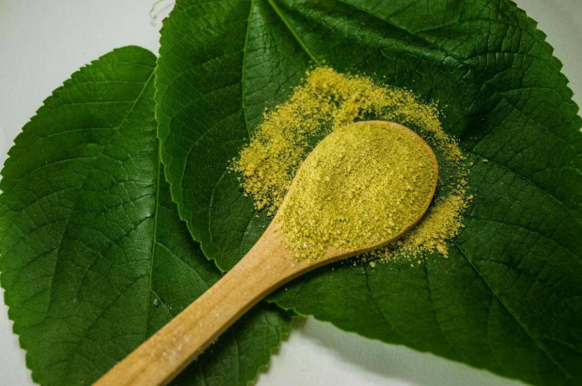 ilustrasi bubuk matcha berwarna kuning pucat (pexels.com/Monica  Escalera)