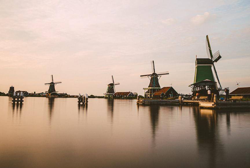Potret kincir di Zaanse Schans