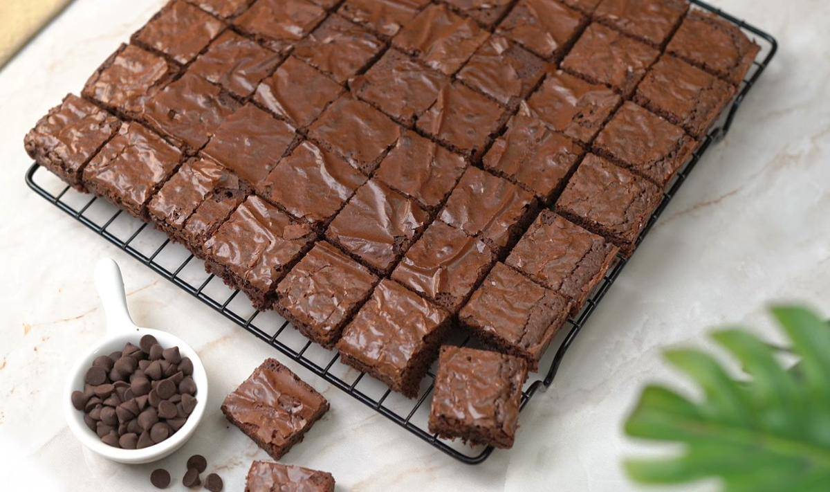 ilustrasi brownies bites mini fudgy