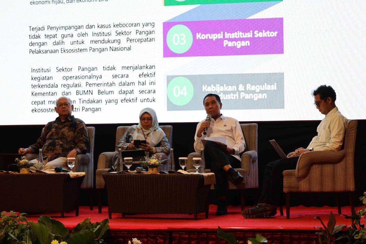 Rapat koordinasi nasional penguatan tata kelola sektor ketahanan pangan.