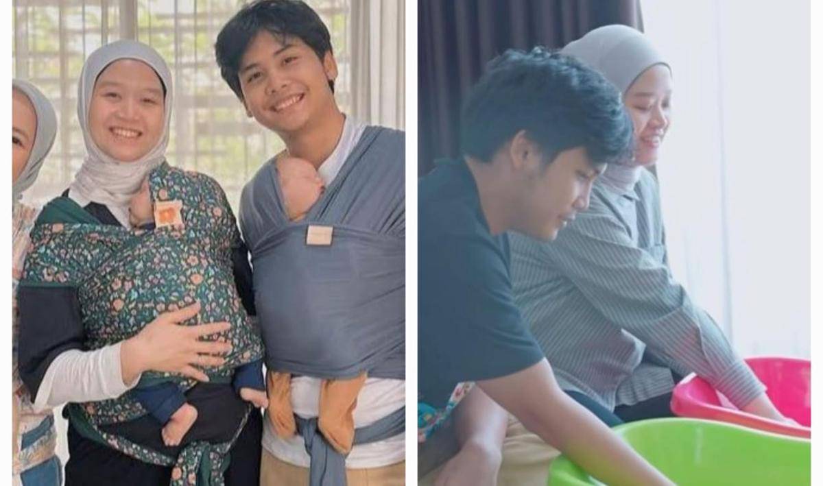 potret Alca Octaviani dan Bintang Emon ikut kelas kehamilan