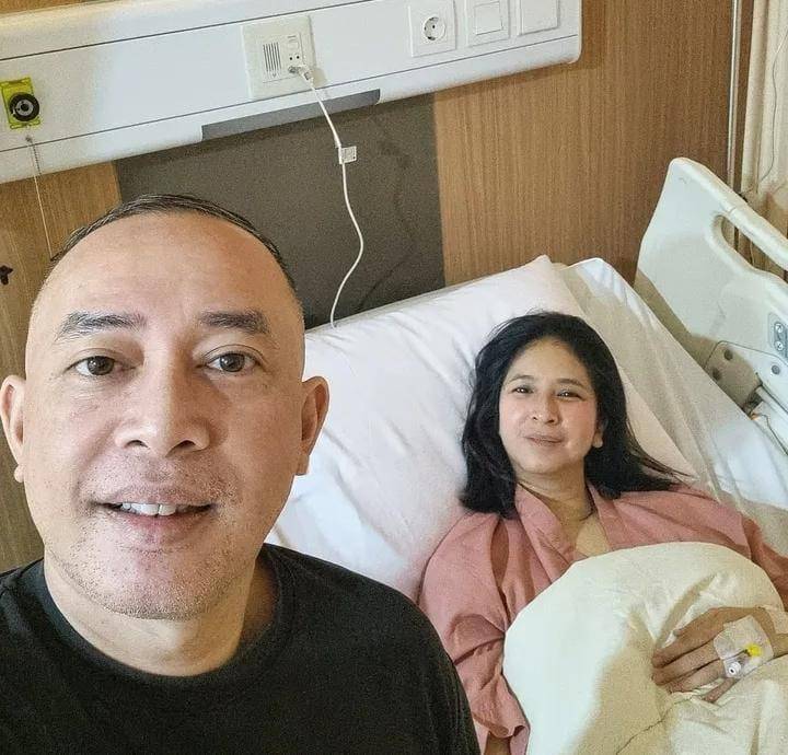 potret Novita Angie operasi batu empedu