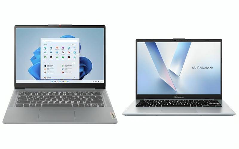 potret Lenovo Ideapad Slim 3 dan ASUS Vivobook Go 14
