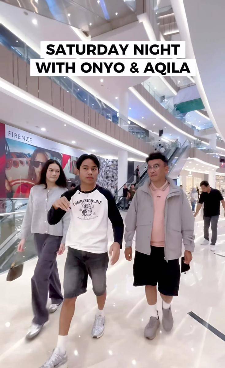 Ruben Onsu temani Onyo dan Aqila malam mingguan