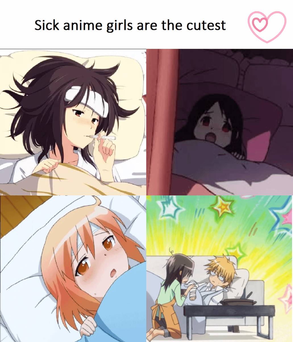 meme anime tentang sakit (reddit.com/user/Yandere-Neko)