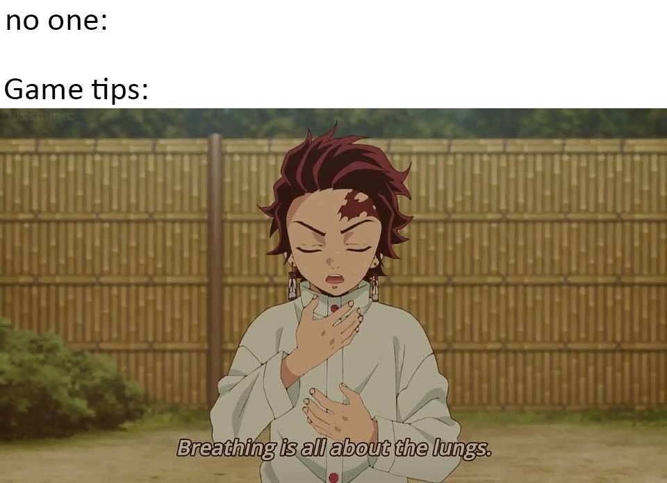 meme anime tentang bernapas