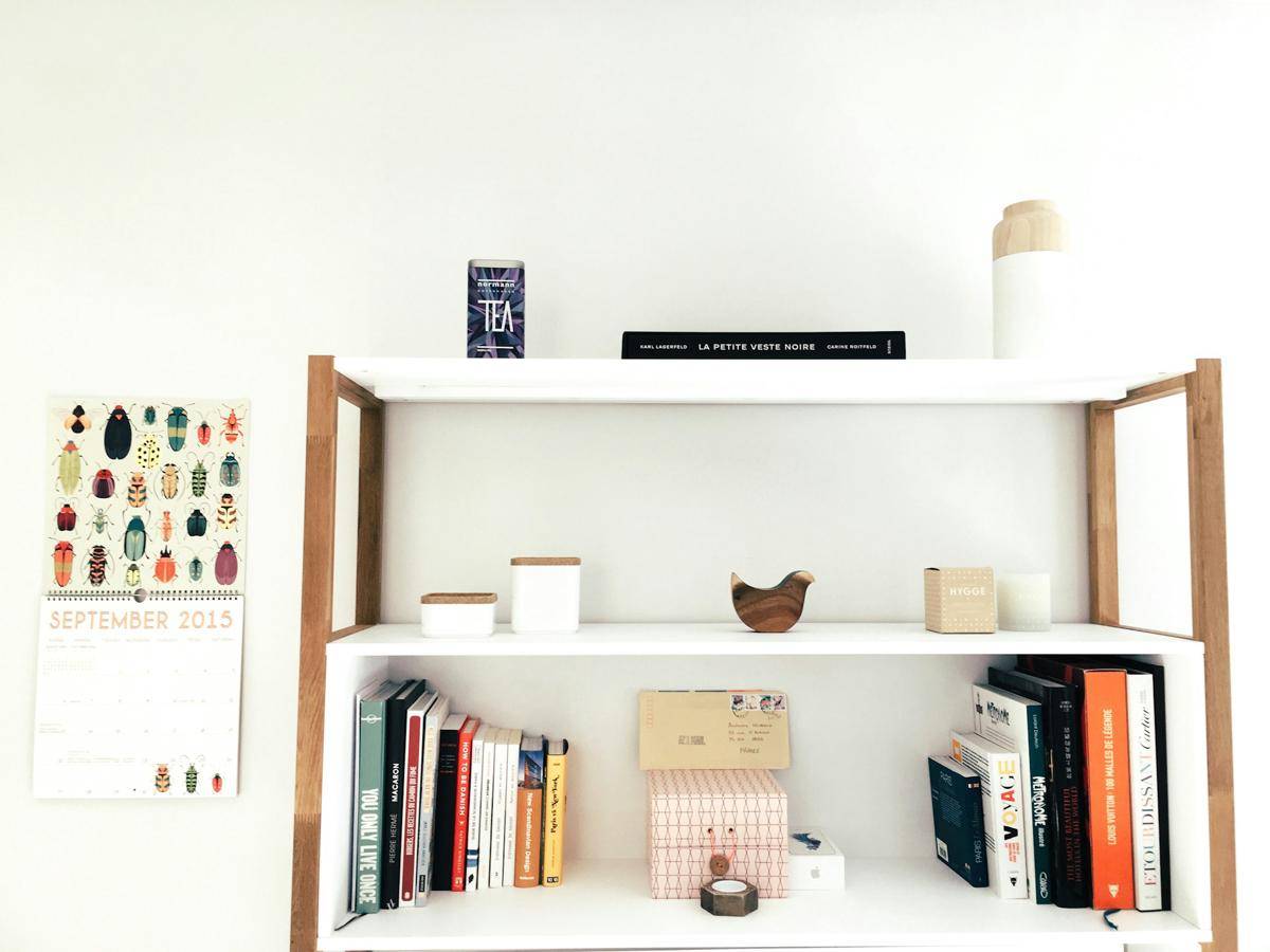 Rak buku di dalam rumah (Unsplash.com/ Anthony DELANOIX)