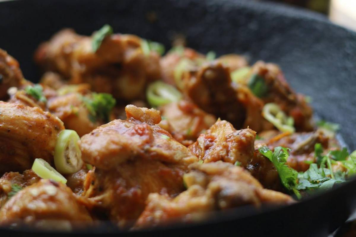 ilustrasi menu miso garlic chicken