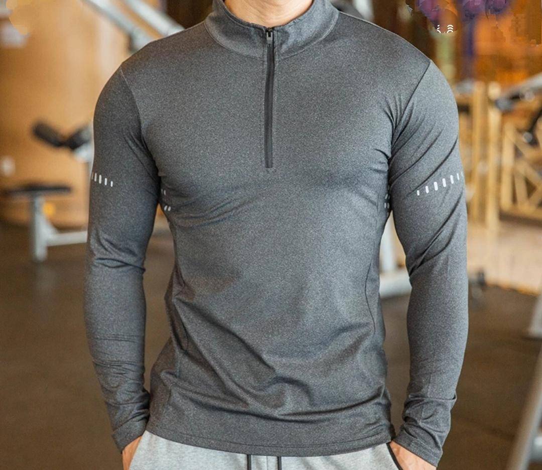 KAMB Kaos Lengan Panjang Pria Gym Fitness (www.shopee.co.id/KAMB Indonesia Official Store)