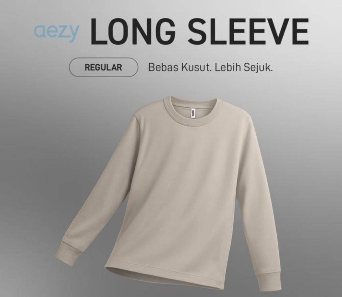 No Void Minds Aezy Long Sleeve Regular Fit Core T-Shirt (www.tokopedia.com/No Void Minds Store)