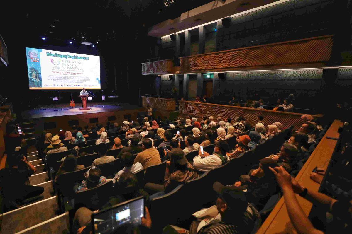 Kegiatan Pertemuan Penyair Nusantara (PPN) ke-13 di Teater Kecil, Taman Ismail Marzuki, Jakarta Pusat, pada Jumat (12/9/2025), Pemprov DKI Jakarta
