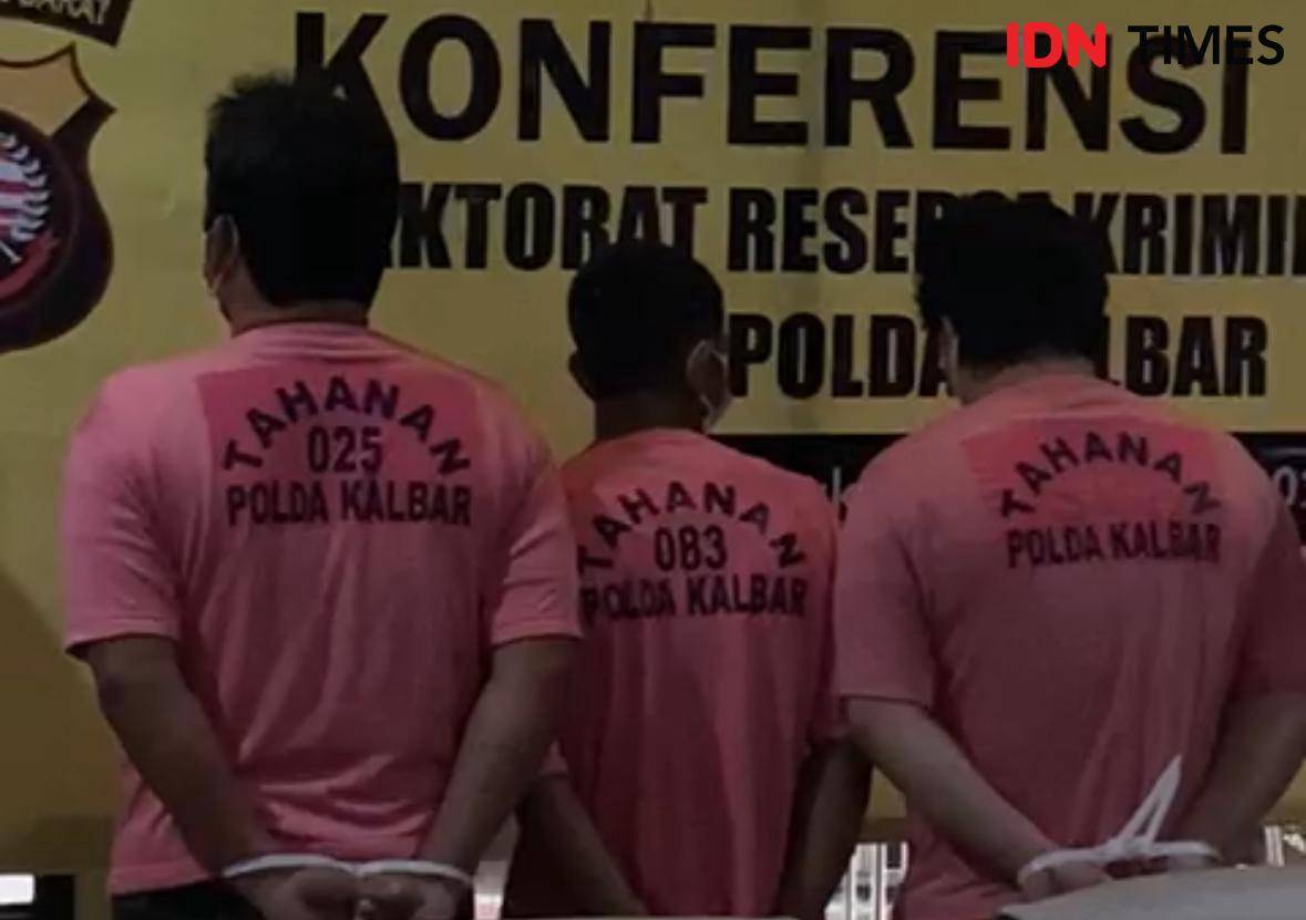Polisi amankan tersangka kasus PETI di Kalbar.