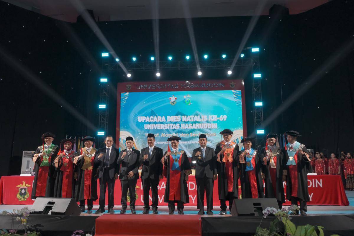 Dies Natalis ke-69 Universitas Hasanuddin di Makassar, Sabtu (13/9/2025). (Dok. Istimewa)