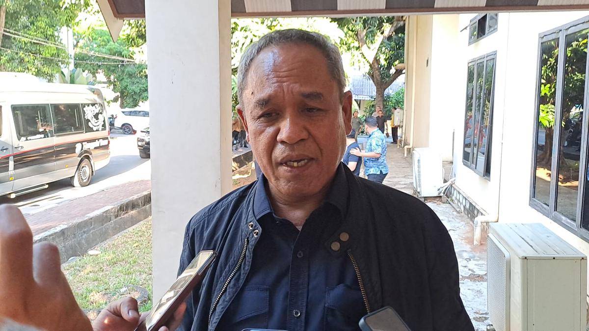 Anggota Komisi III, Benny K Harman, saat kunjungan kerja di Polda Sulsel, Jumat (12/9/2025)/Istimewa