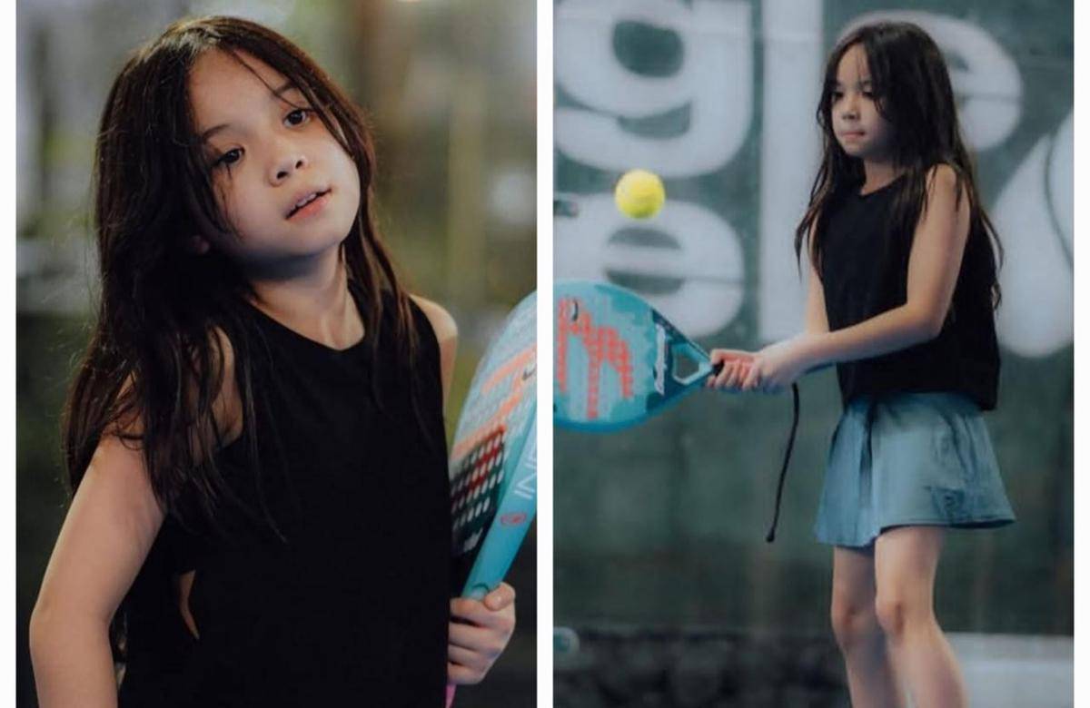 potret anak-anak artis bermain padel