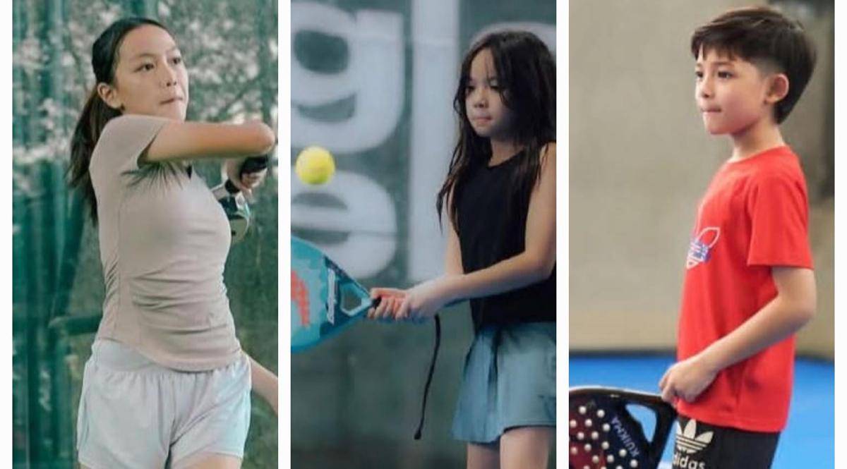 potret anak-anak artis bermain padel 