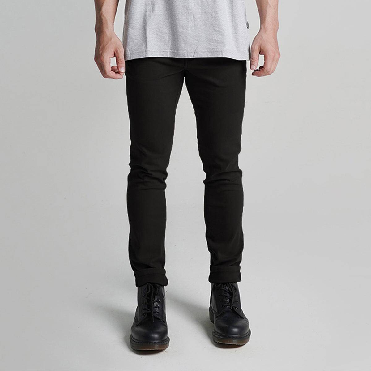 Lee Cooper Slim Fit Long Chino Logan Black (leecooperindonesia.co.id)