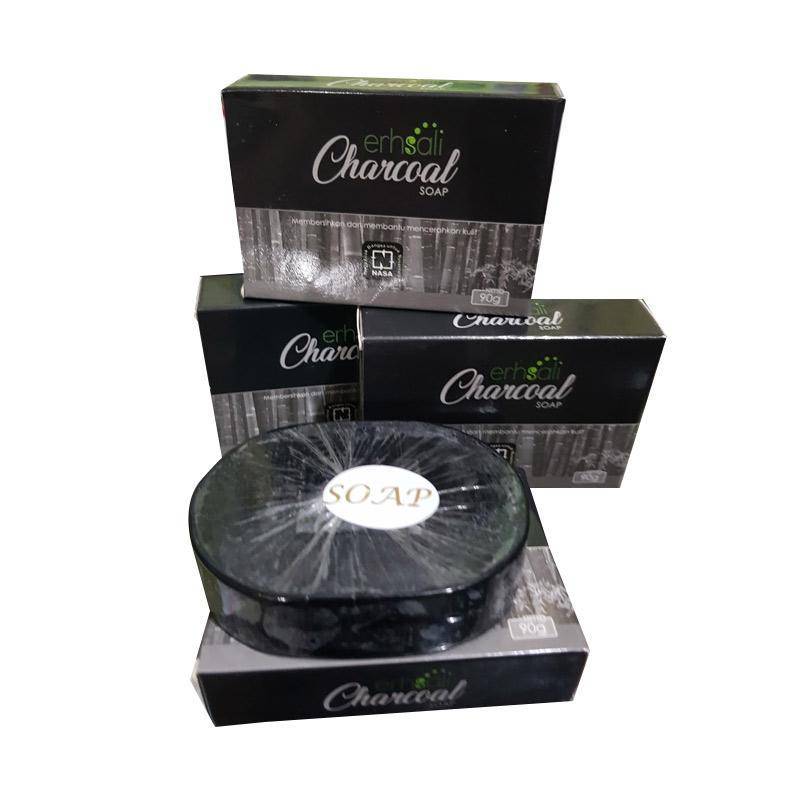 Natural Nusantara (NASA) Erhsali Charcoal Soap (blibli.com/Alby Herbal) 