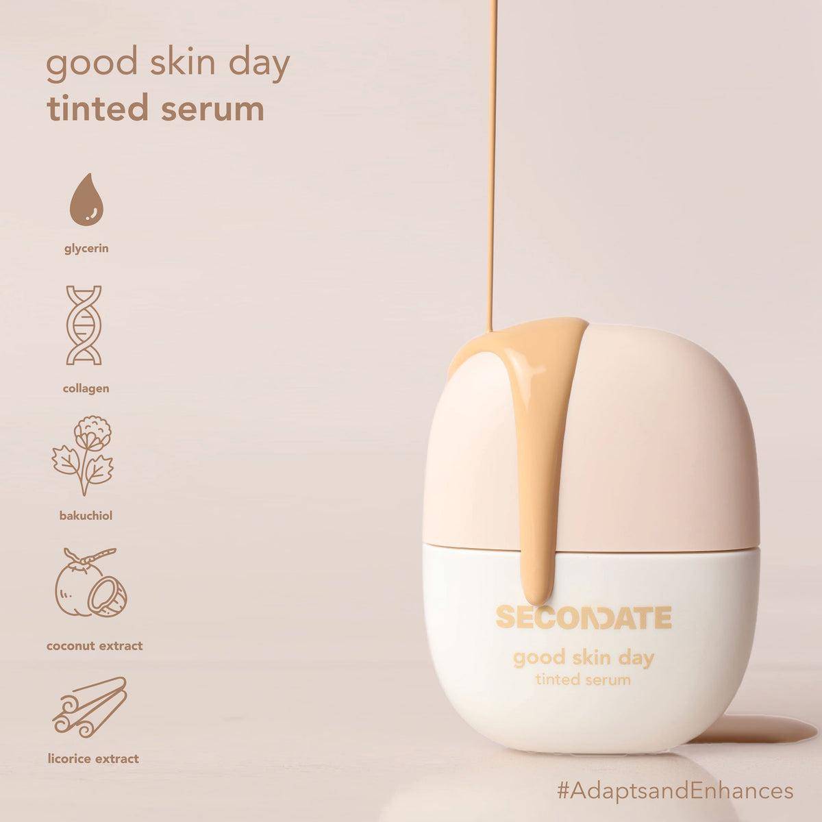 SECONDATE Good Skin Day Tinted Serum (secondatebeauty.com) 