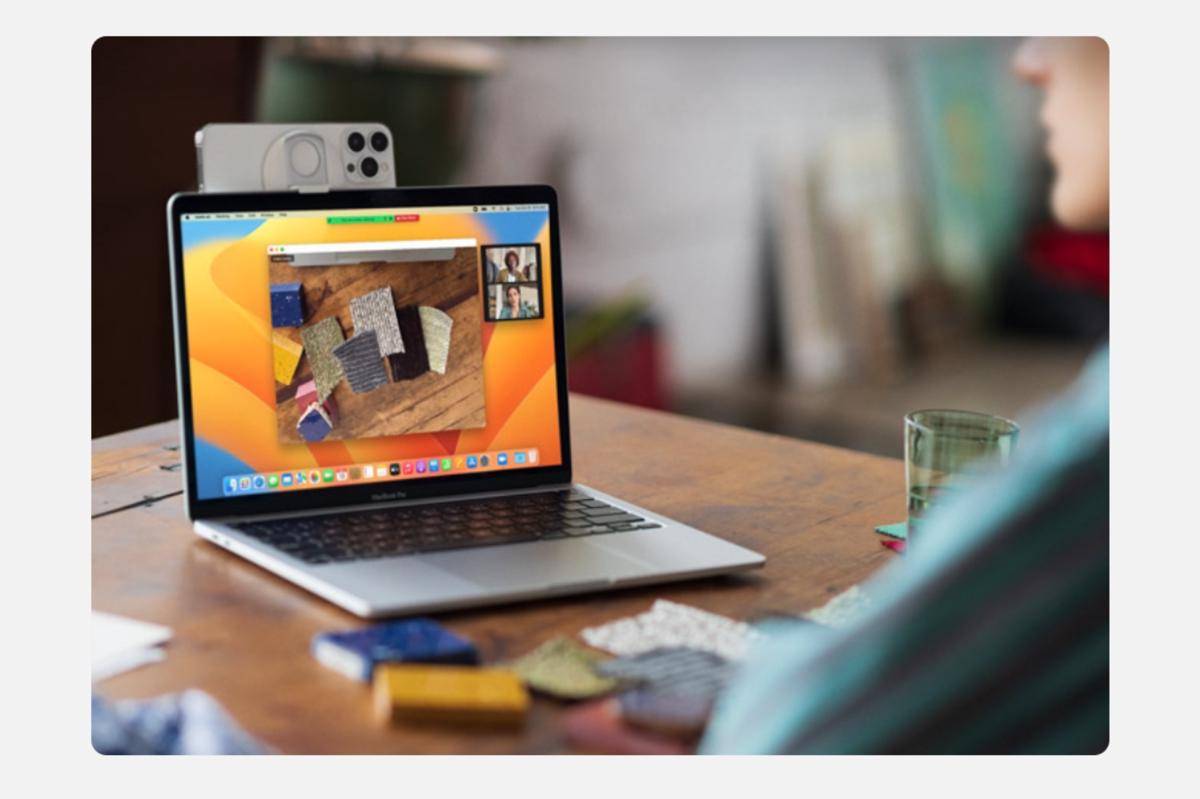 potret MacBook dan iPhone