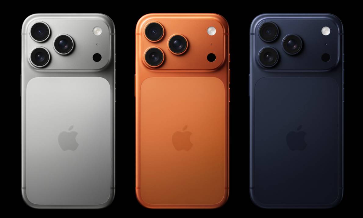 warna Cosmic Orange (tengah) membungkus bodi unibody hingga modul kamera