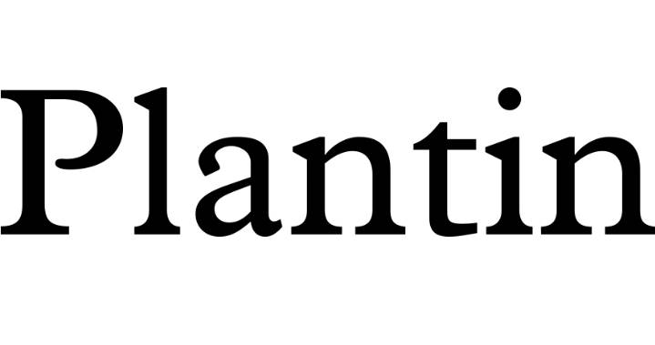 Plantin font 