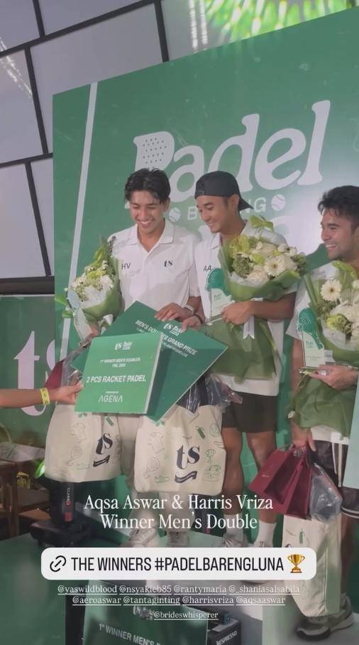 Artis di Turnamen Padel Luna Maya (Instagram.com/lunamaya)