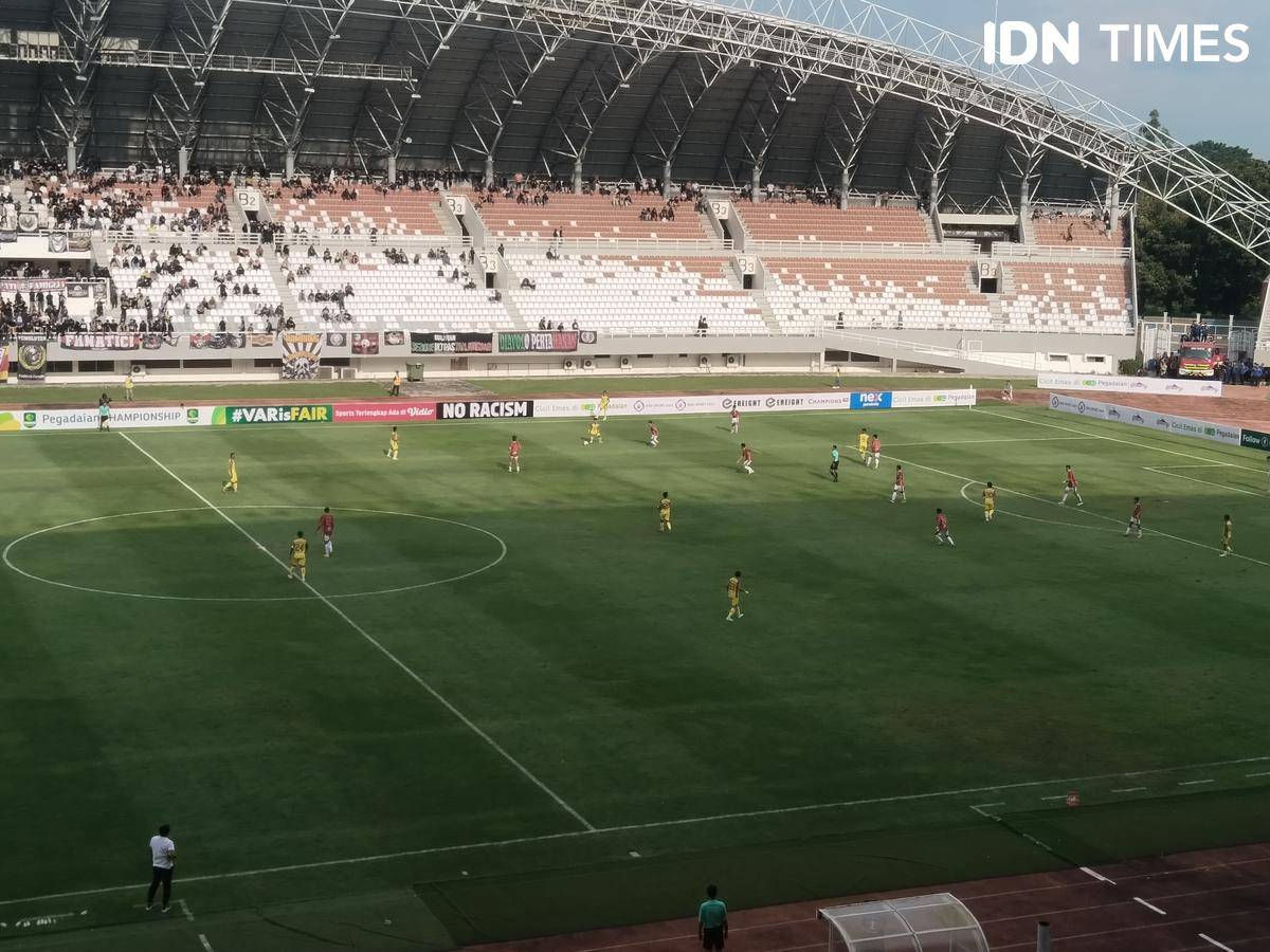 Laga perdana Sriwijaya FC di Stadion Gelora Sriwijaya Jakabaring musim 2025/2026 (IDN Times/Feny Maulia Agustin)