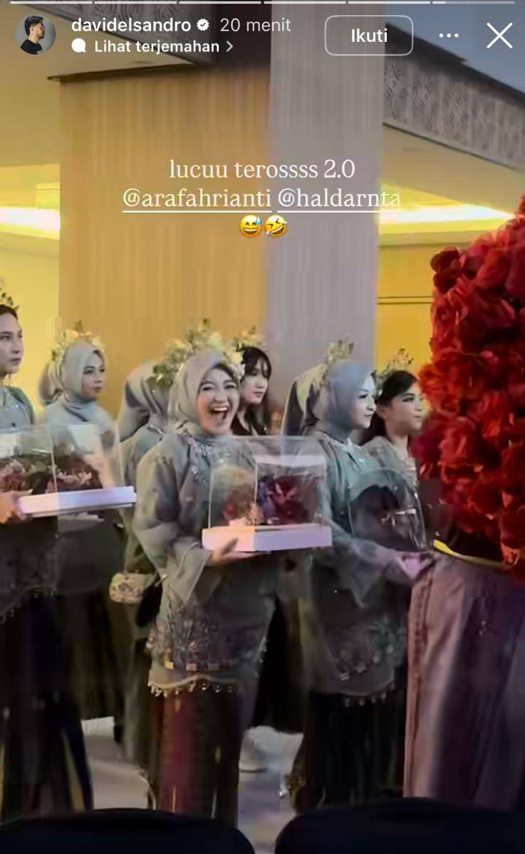 potret Arafah Rianti dan Halda Rianta jadi bridesmaid di pernikahan Feby Putri dan Adam Febrian