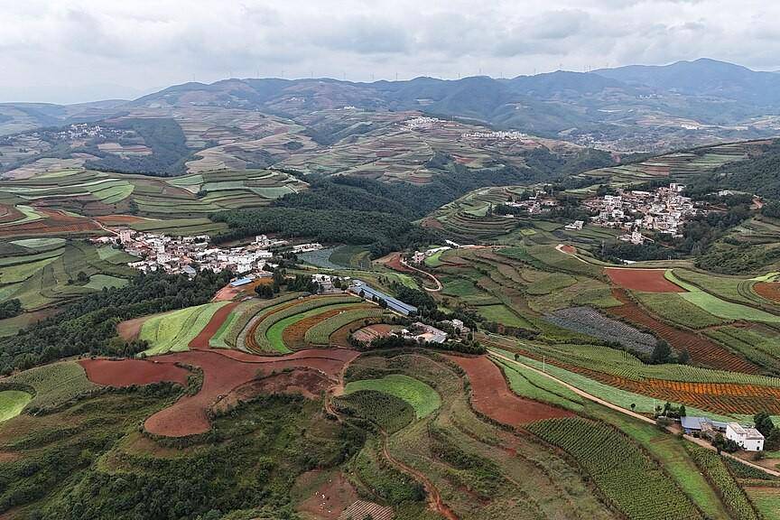 Potret Dongchuan Red Land, Kunming