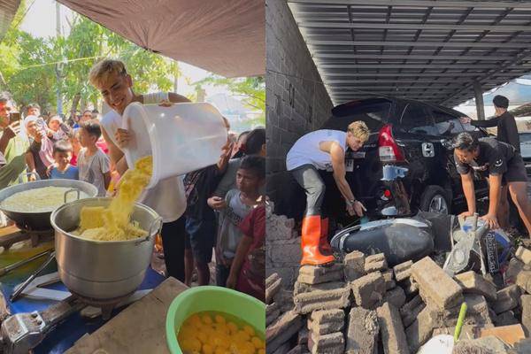 Aisar Khaled Bantu Membersihkan Sampah Bali (Instagram.com/aisar_khaledd)