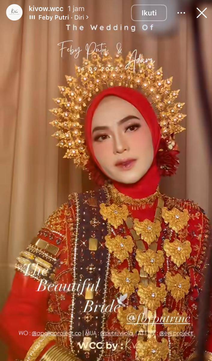 potret Feby Putri jalani tradisi Mappacci 