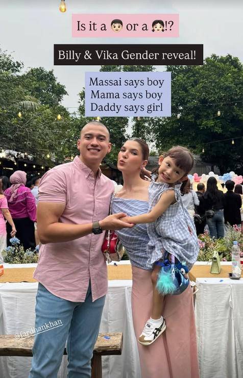 Artis di Pesta Gender Reveal Vika Kolesnaya (Instagram.com/bilsky16)