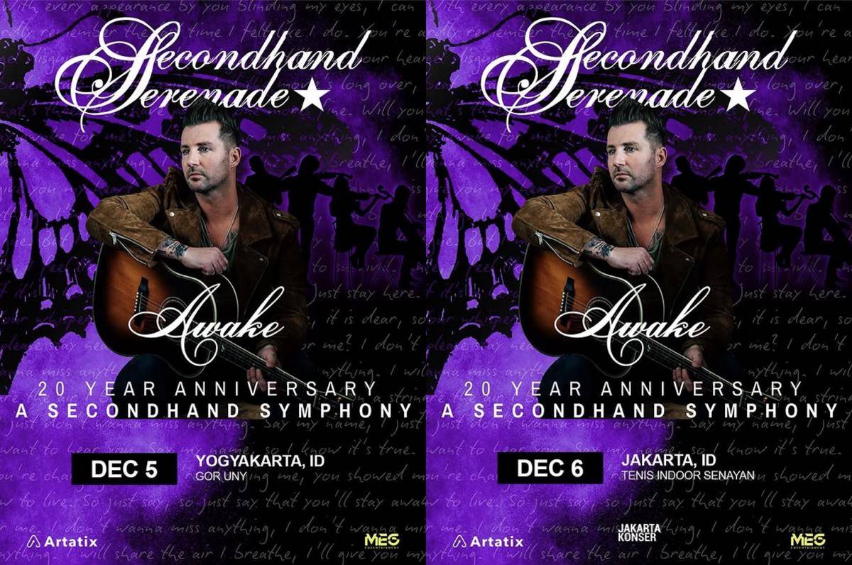 harga tiket konser Secondhand Serenade di Jakarta dan Yogyakarta 2025