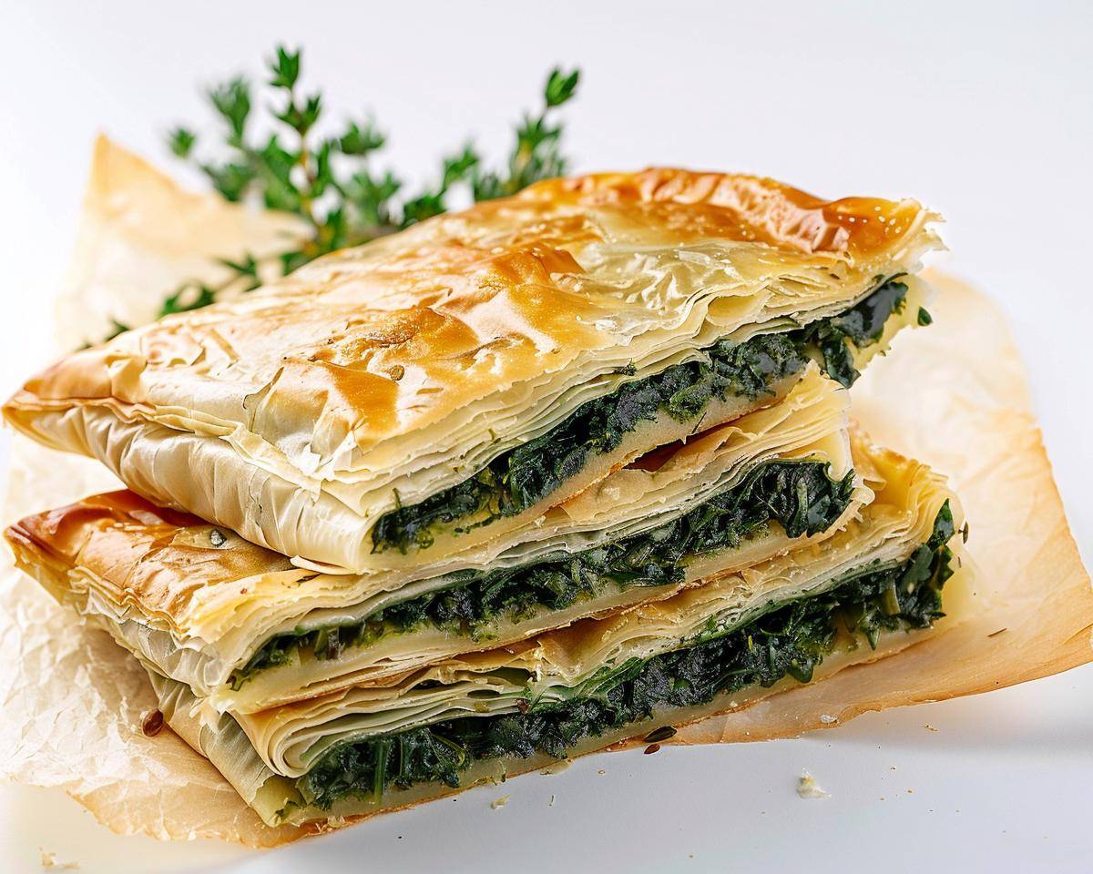 ilustrasi spanakopita (vecteezy.com/arcadesign)