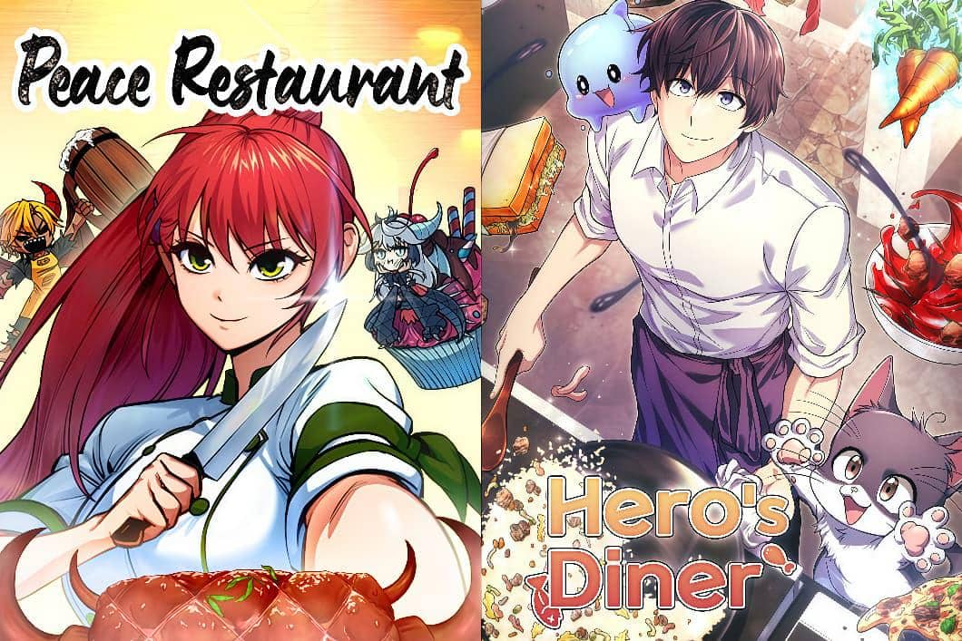 Peace Restaurant (kiri) |  Hero's Diner (kanan)