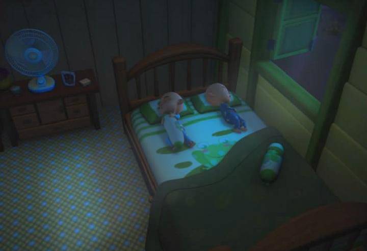 jendela di kamar Upin dan Ipin yang dibiarkan terbuka saat malam hari (facebook.com/Upin & Ipin)