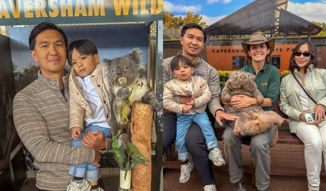 Isa berinteraksi dengan fauna khas Australia