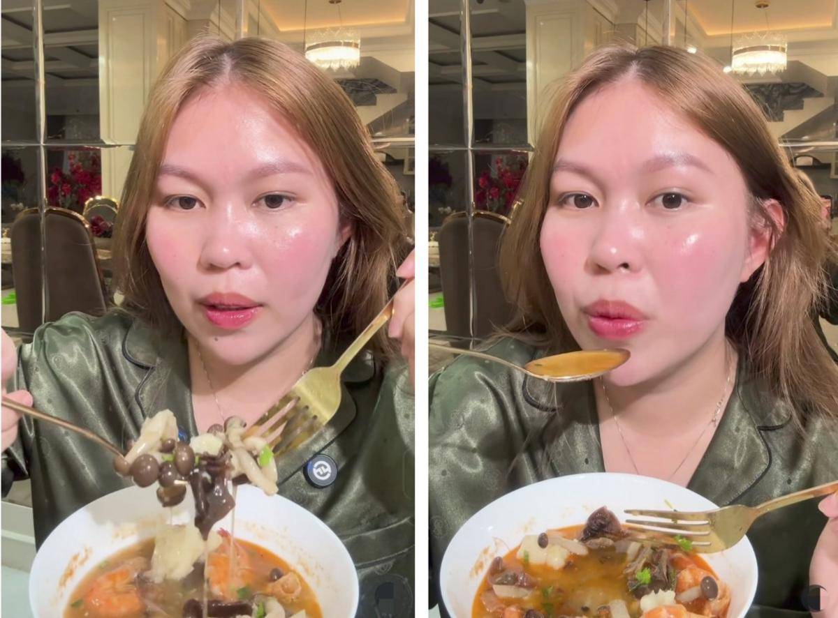 Tekwan sagu asal Palembang yang tengah viral berkat owner Daviena Skincare. (Instagram: Melvhinahusyanti