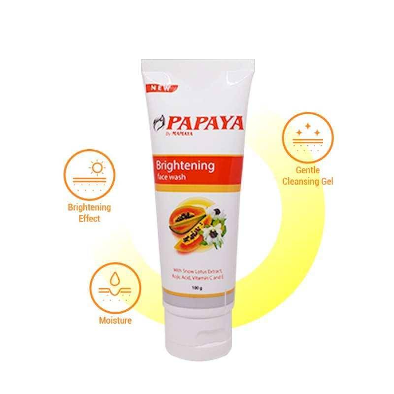 Papaya By Mamaya Brightening Face Wash (blibli.com/Nafiribeauty) 