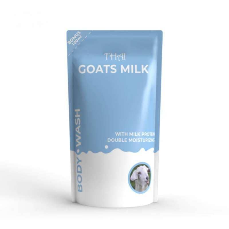 Thai Body Wash Goats Milk Pouch (blibli.com/winshopsolo) 