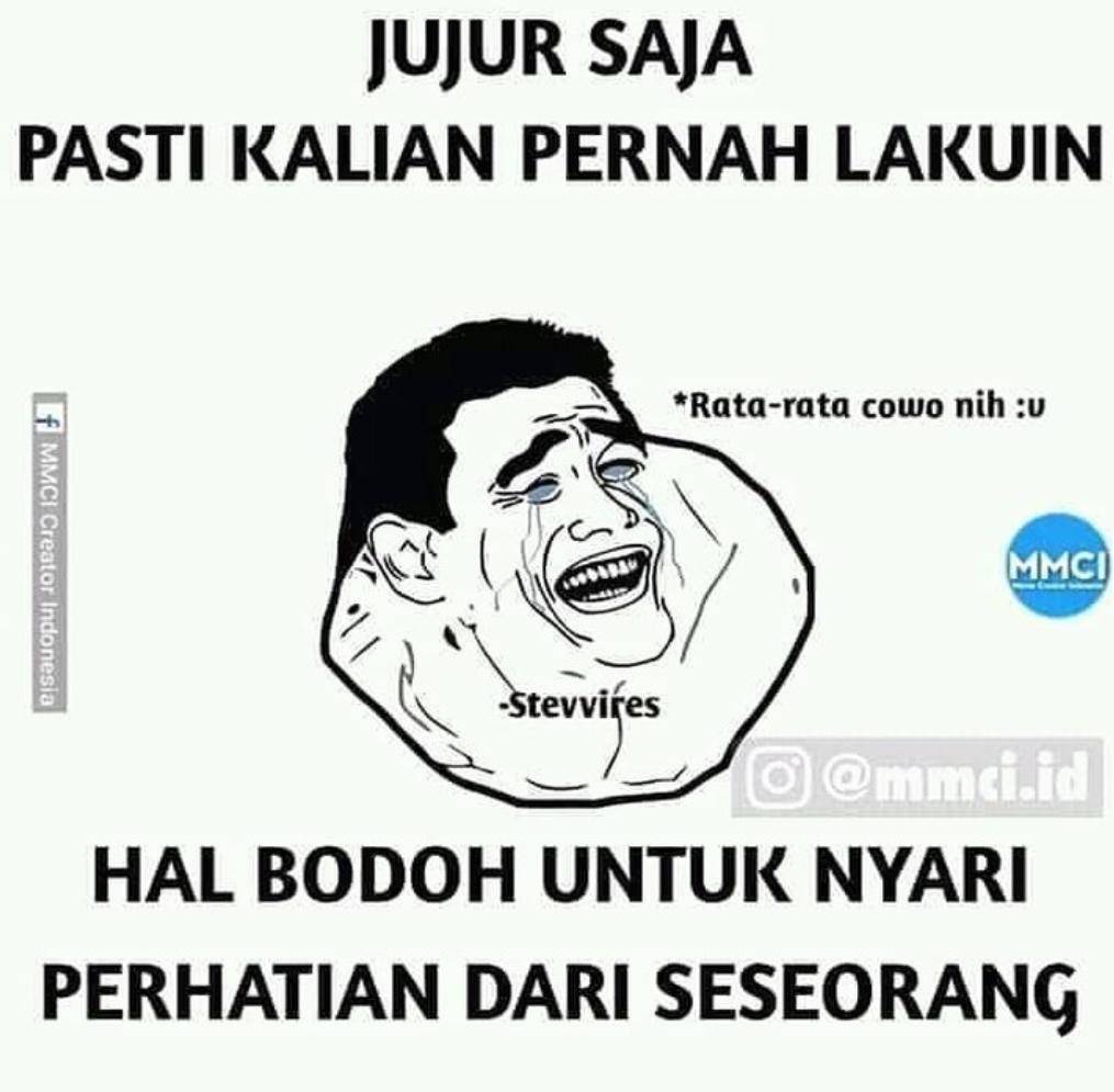 meme kocak suara hati