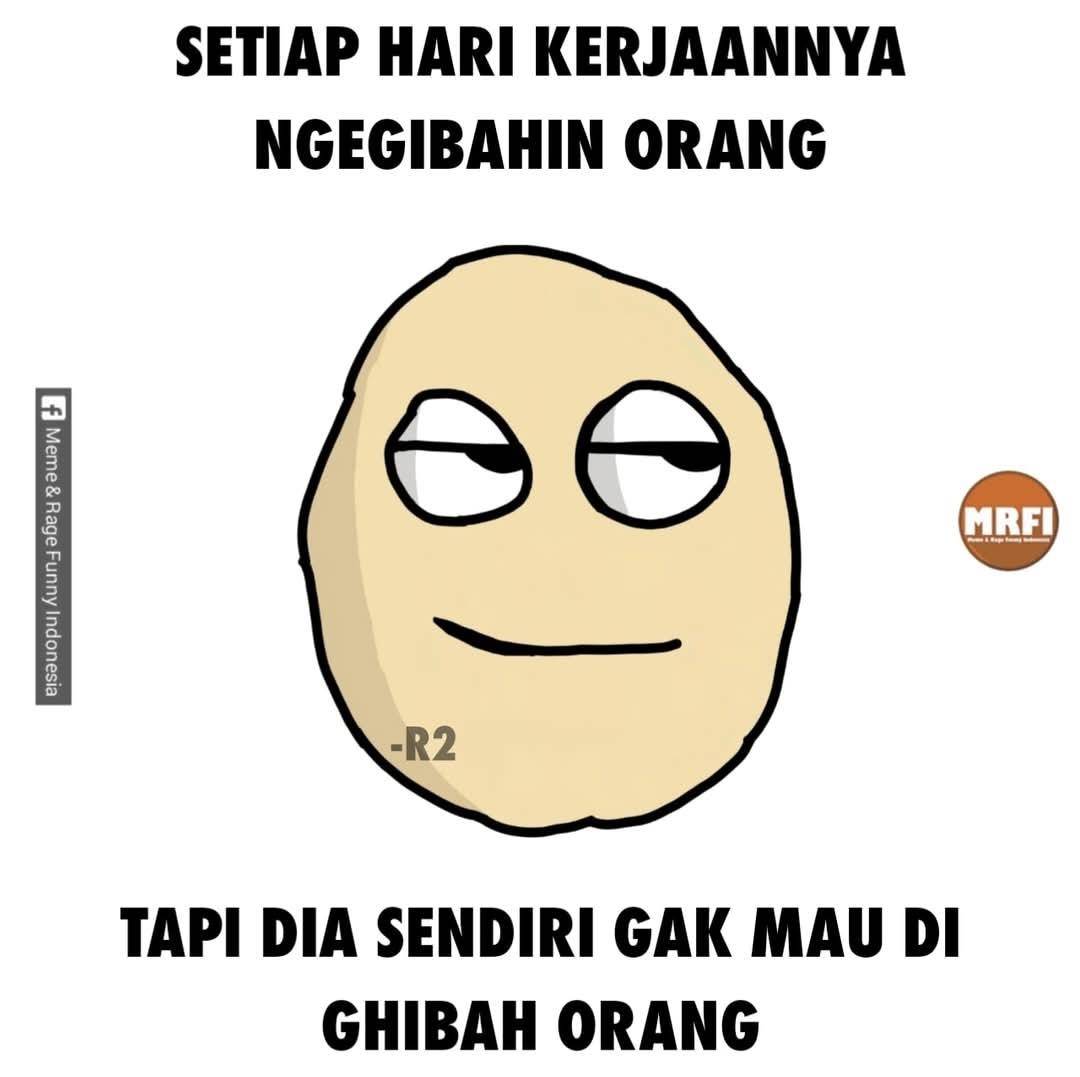 meme si tukang gosip 