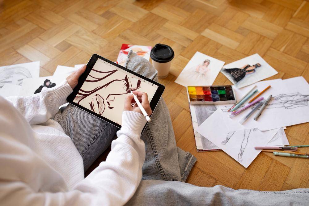 ilustrasi membuat digital art